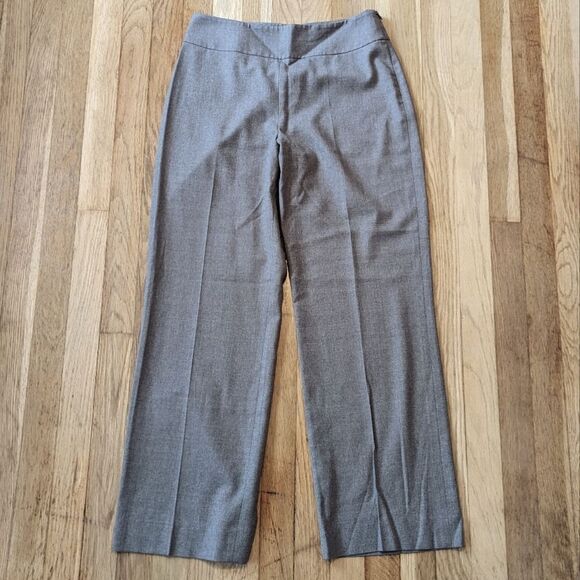 Akris Punto 100% wool trouser dress pants grayish brown color - Picture 3 of 5
